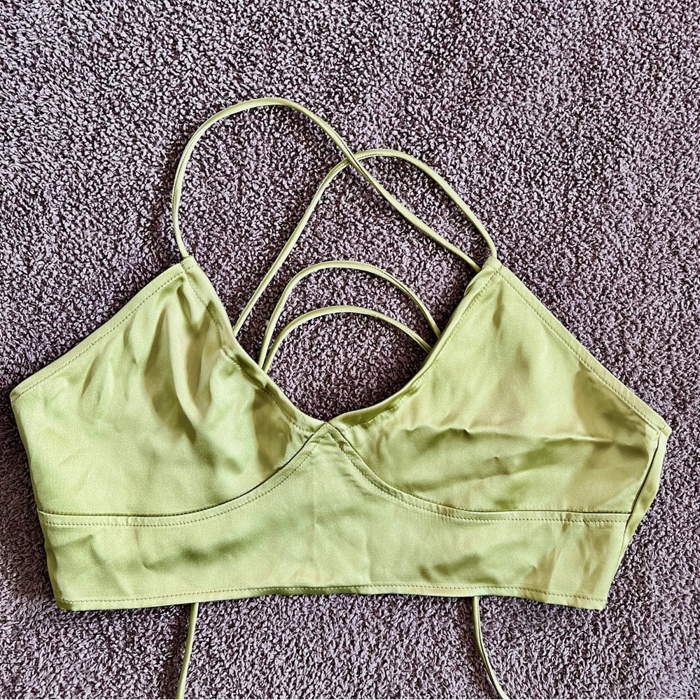 Strappy Lime Green Bralette